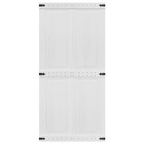 vidaXL Schuifdeur CORONA 100 x 210 cm Massief grenenhout Wit