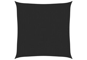 Zonnezeil 2,5x2,5m Zwart HDPE - 32% Korting