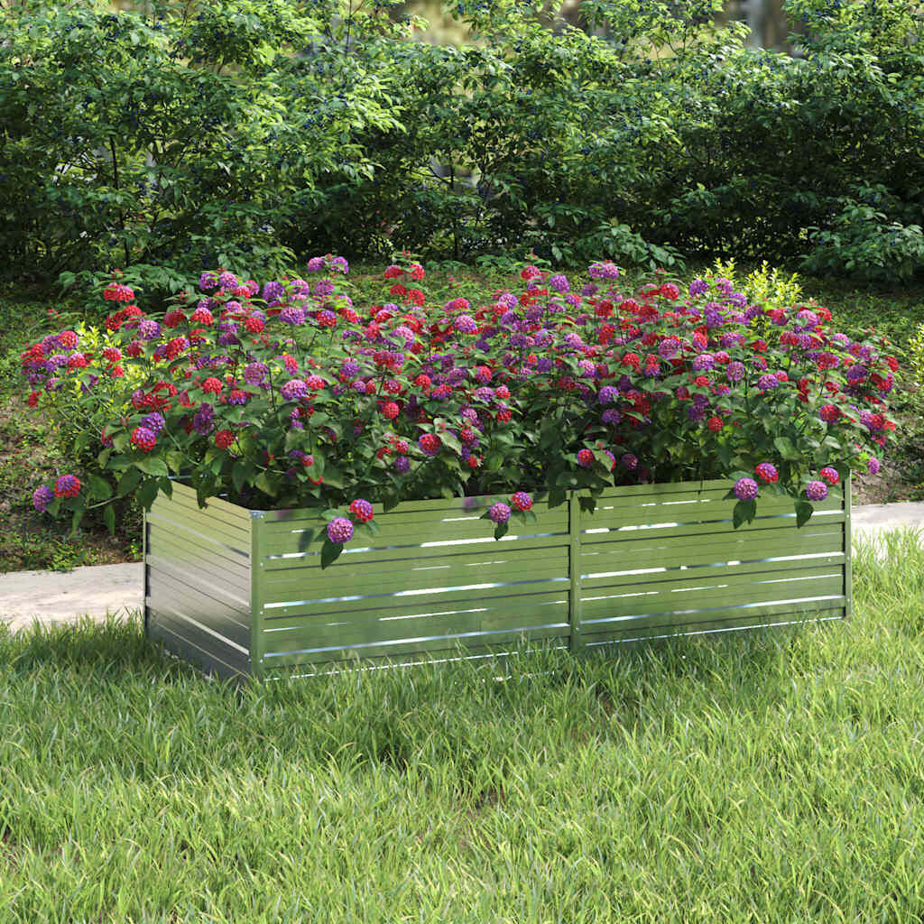 Verhoogde Plantenbak 160x80x45 cm Gegalvaniseerd Staal - 29% Korting