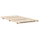 vidaXL Bedframe Bruin 100 x 220 cm Massief grenenhout