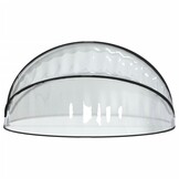 vidaXL Zwembadoverkapping rond 315x158 cm PVC