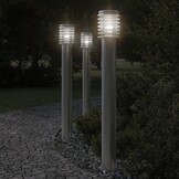 Buiten vloerlamp 110 cm Roestvrij Staal Zilverkleurig (34% Korting)
