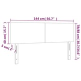 vidaXL Hoofdborden 2 st 72x5x78/88 cm fluweel lichtgrijs