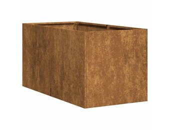 vidaXL Plantenbak roestig 40x80x40 cm weervast staal