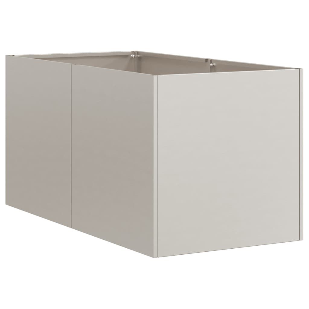vidaXL Plantenbak roestig 40x80x40 cm weervast staal