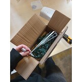 Vlaggenmast Kerstboom met 108 LED's - 180 cm Koudwit - 51% Korting