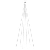 Vlaggenmast Kerstboom met 108 LED's - 180 cm Koudwit - 51% Korting