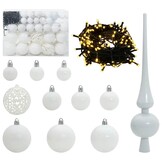 VidaXL Kerstbal Set met 150 LED - Wit, Kunststof - 61% Korting