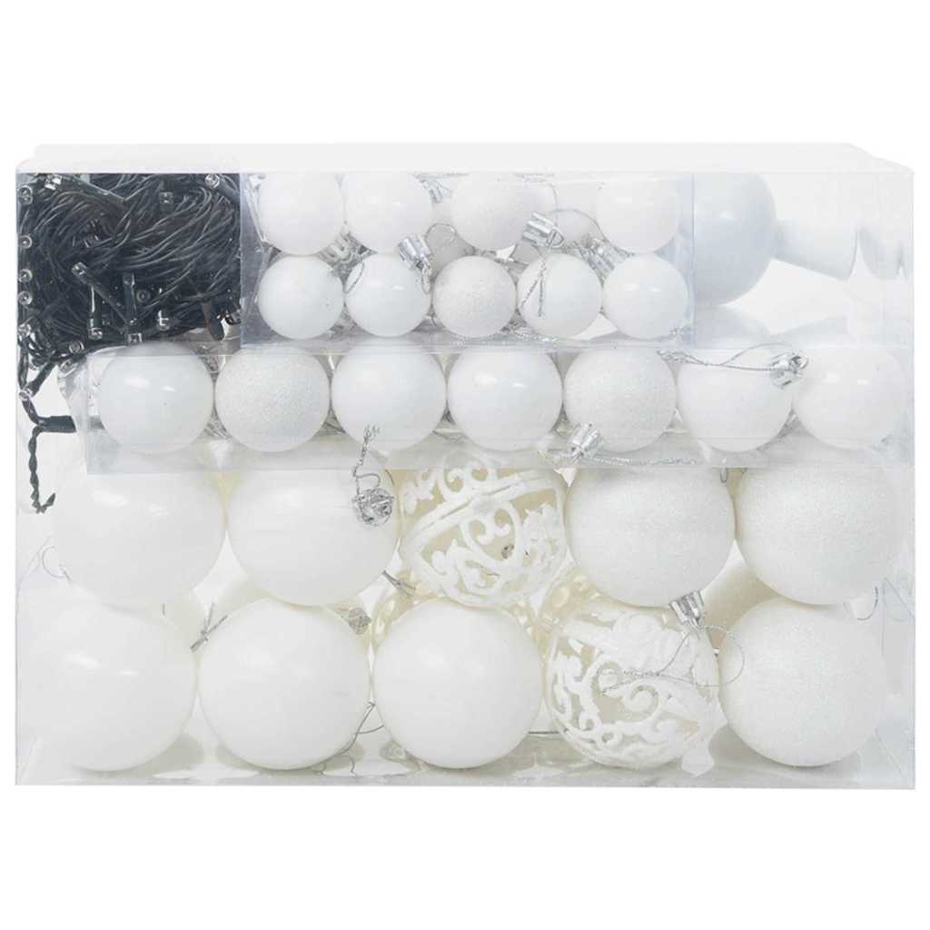 VidaXL Kerstbal Set met 150 LED Lampjes - Wit (54% Korting)