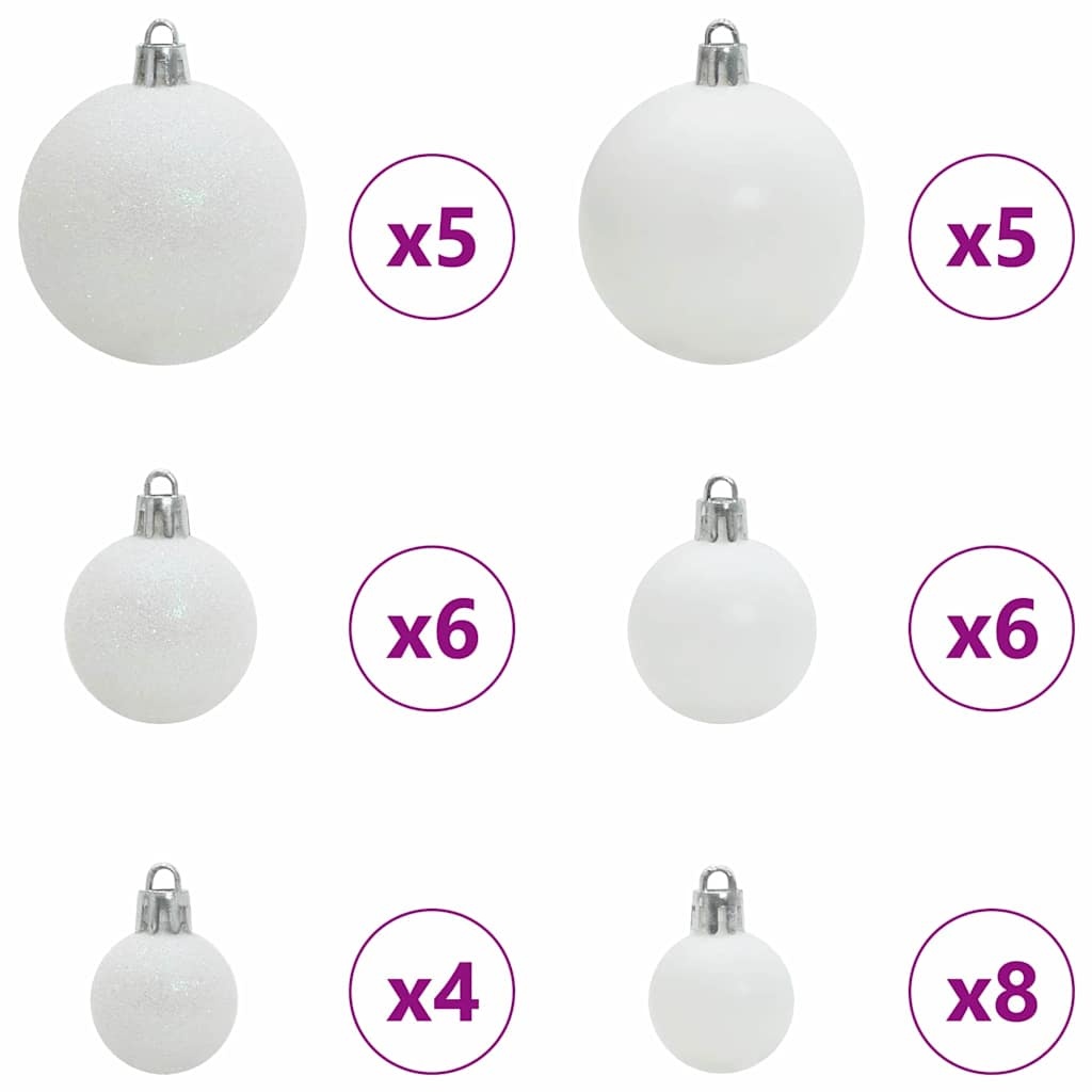 VidaXL Kerstbal Set met 150 LED Lampjes - Wit (54% Korting)