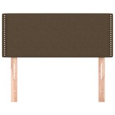 Hoofdbord 80x5x78/88 cm Stof Donkerbruin - 37% Korting