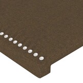 Hoofdbord 80x5x78/88 cm Stof Donkerbruin - 37% Korting
