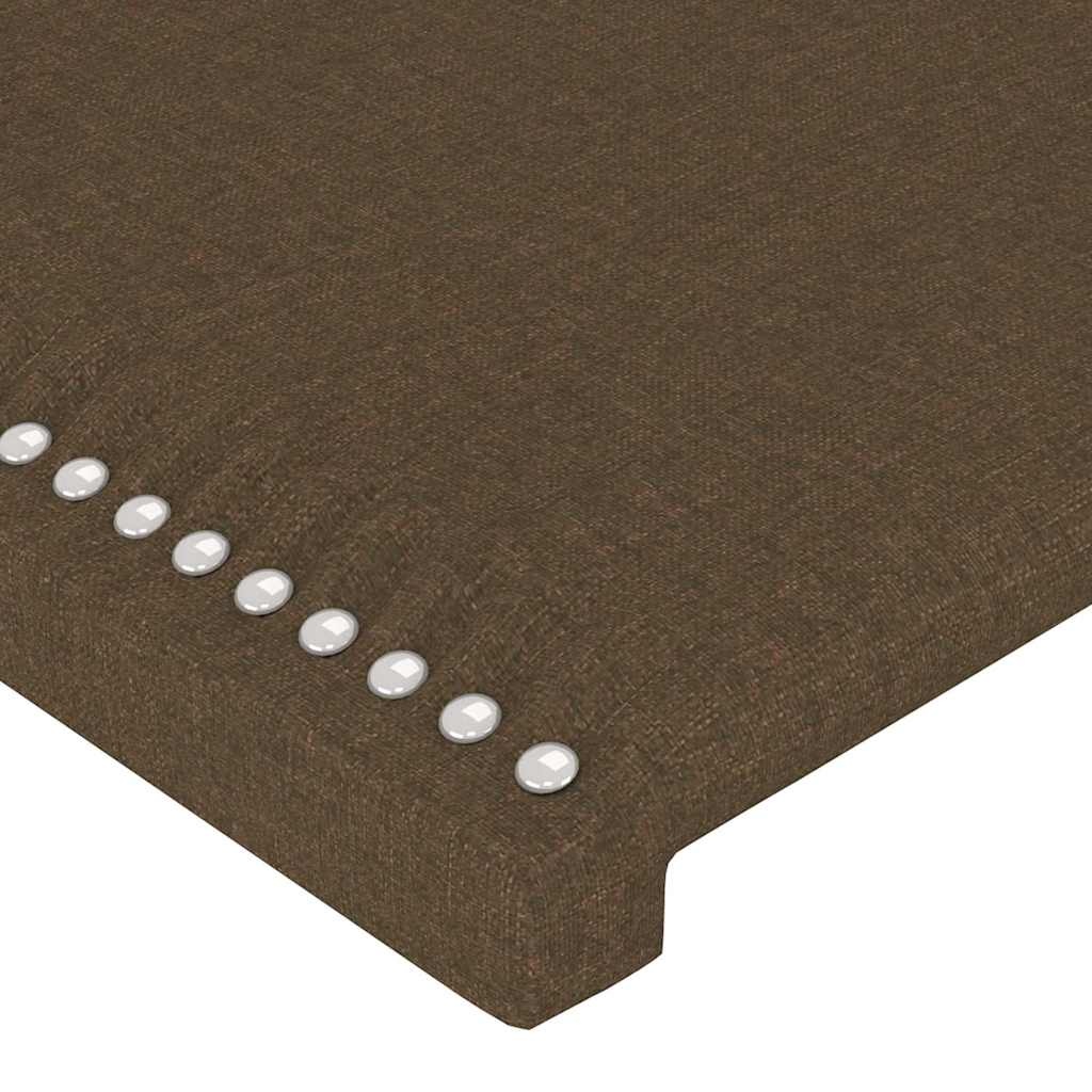 Hoofdbord 80x5x78/88 cm Stof Donkerbruin - 37% Korting
