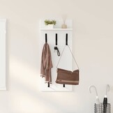 Wandkapstok Wit Bewerkt Hout - 57% Korting