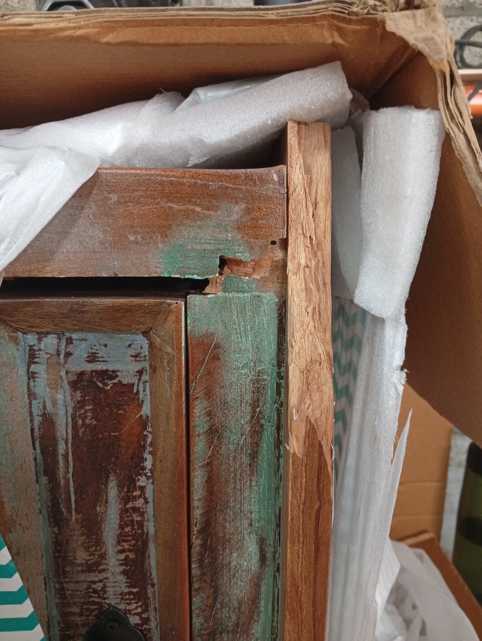 VidaXL Schoenenkast Gerecycled Hout 4-Laags met Lade - 64% Korting