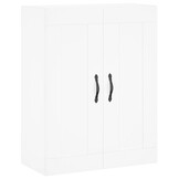 Wandkast Bewerkt Hout Wit 69,5x34x90 cm - 66% Korting