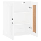 Wandkast Bewerkt Hout Wit 69,5x34x90 cm - 66% Korting