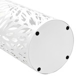VidaXL Parapluhouder Bladeren Staal Wit - 61% Korting