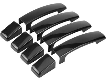 4x Glanzend Zwarte Deurklinkafdekking ABS voor Range Rover Sport Discovery 3 Freelander 2 - 46% Korting