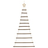 Hangende Kerstboom van Hout 74x150 cm Naturel Tak - 38% Korting!
