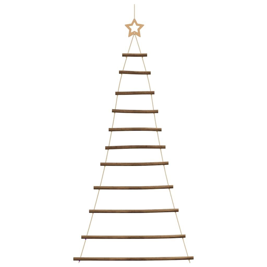 Hangende Kerstboom van Hout 74x150 cm Naturel Tak - 38% Korting!