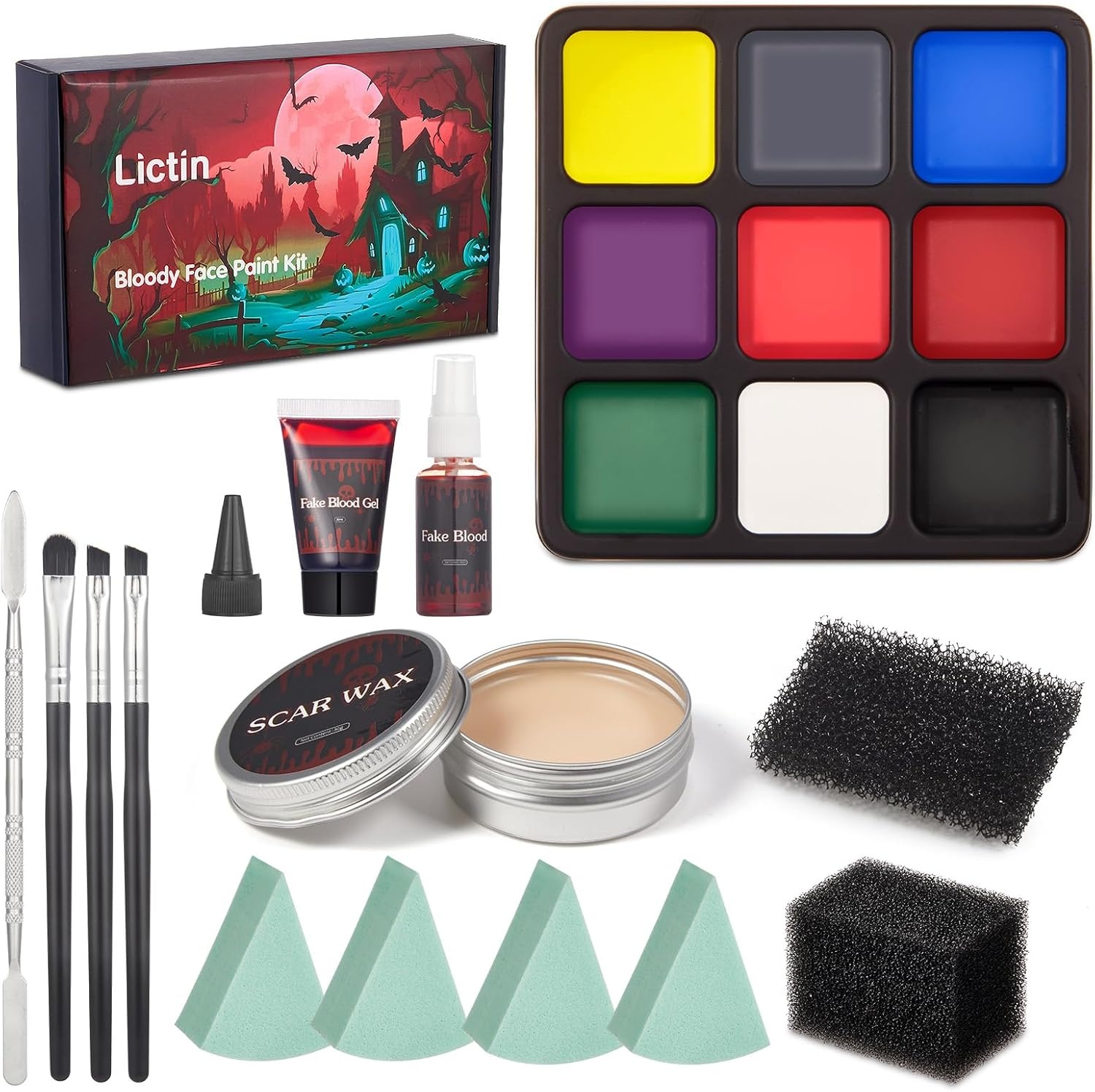 Schmink Set Gezicht & Lichaam 3 Kleuren (49% Korting)