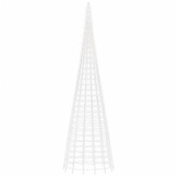 LED Kerstboom Vlaggenmast 3000 LEDs Koud Wit 800 cm - 47% Korting!
