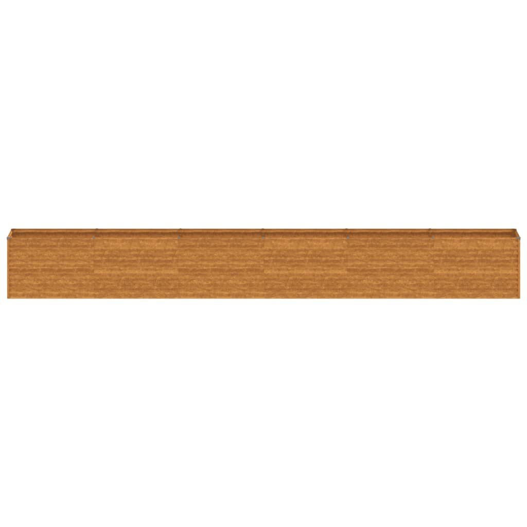 vidaXL Plantenbak verhoogd 578x50x69 cm cortenstaal