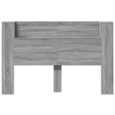 vidaXL Hoofdbordkast met LED 160x16,5x103,5 cm grijs sonoma eikenkleur