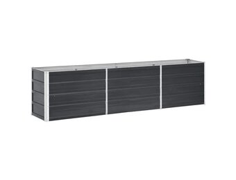 vidaXL Plantenbak verhoogd 240x40x45 cm gegalvaniseerd staal antraciet