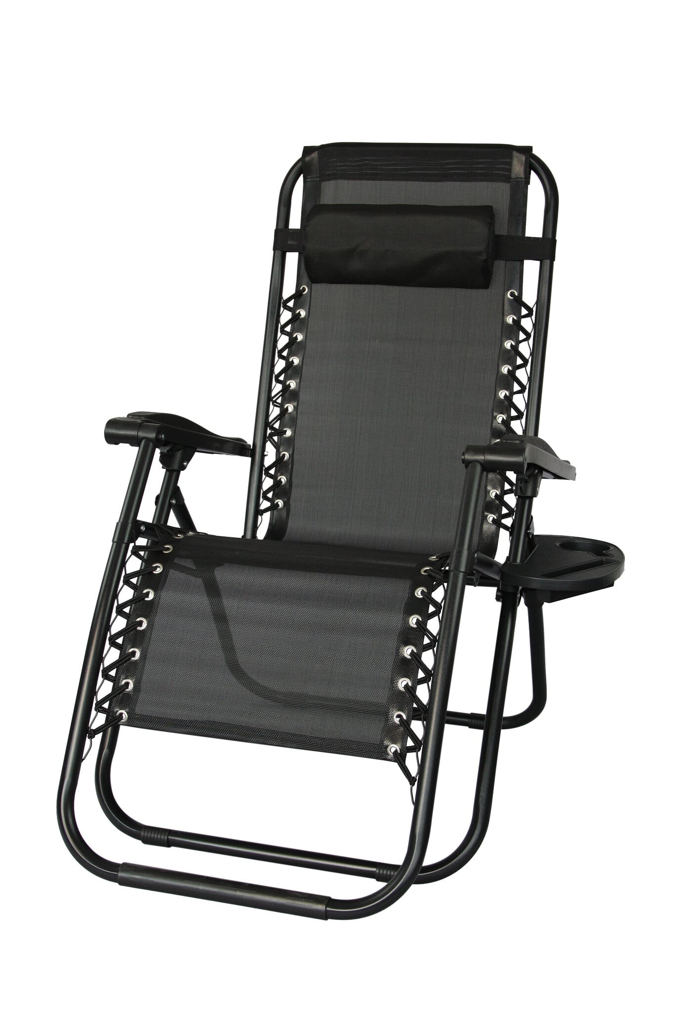 Ligstoel tuin - ligbed - 157,5 x 63,5 x 81 cm - zwart