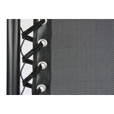 Ligstoel tuin - ligbed - 157,5 x 63,5 x 81 cm - zwart