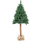 Kunstkerstboom 160 cm - spar met houten stam