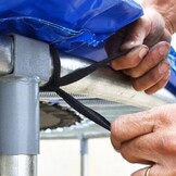 Trampoline rand afdekking Regenboog 244 cm