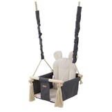 Baby schommel - baby swing - met oren - max. 20 kg - grijs & beige