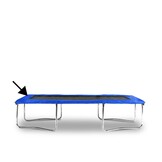 Trampoline rand - beschermrand - rechthoek - 150x200 cm - blauw