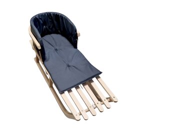 Kussen voor op de slee - comfortabel & waterdicht - donkergrijs