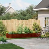vidaXL Plantenbak roestig 280x80x40 cm weervast staal