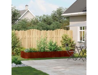 vidaXL Plantenbak roestig 280x80x40 cm weervast staal