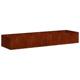 vidaXL Plantenbak roestig 280x80x40 cm weervast staal