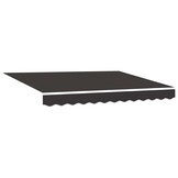 vidaXL Vervangingsdoek voor zonnescherm Antracietkleurig 280 x 195 cm