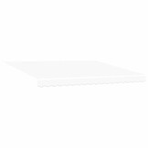 vidaXL Vervangingsdoek voor zonnescherm Wit 380 x 295 cm Polyester
