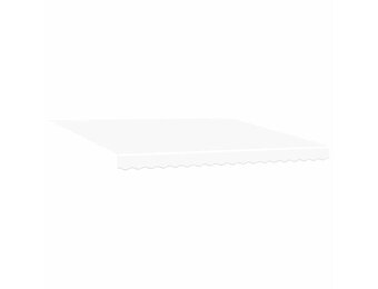 vidaXL Vervangingsdoek voor zonnescherm Wit 380 x 295 cm Polyester