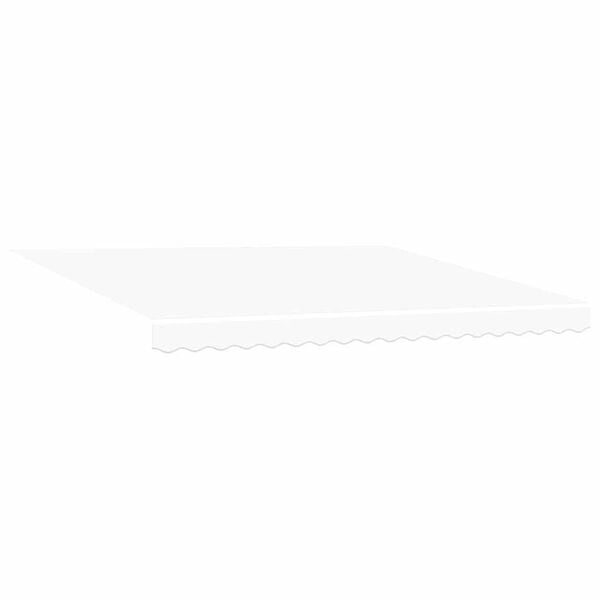 vidaXL Vervangingsdoek voor zonnescherm Wit 380 x 295 cm Polyester