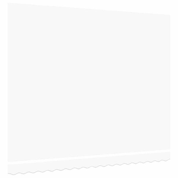 vidaXL Vervangingsdoek voor zonnescherm Wit 380 x 295 cm Polyester