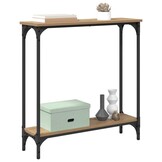 vidaXL Wandtafel Artisan Eiken 75 x 22,5 x 75 cm Bewerkt hout
