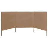 vidaXL Windscherm 3-panelen 400x120 cm stof taupe