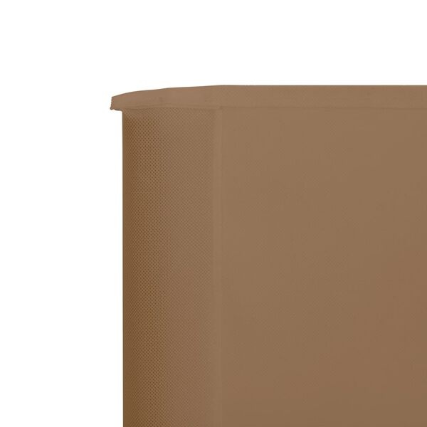 vidaXL Windscherm 3-panelen 400x120 cm stof taupe