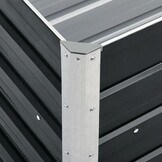 vidaXL Plantenbak verhoogd 240x40x45 cm gegalvaniseerd staal antraciet