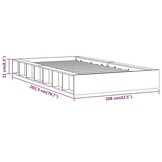 vidaXL Bedframe massief hout 90x200 cm